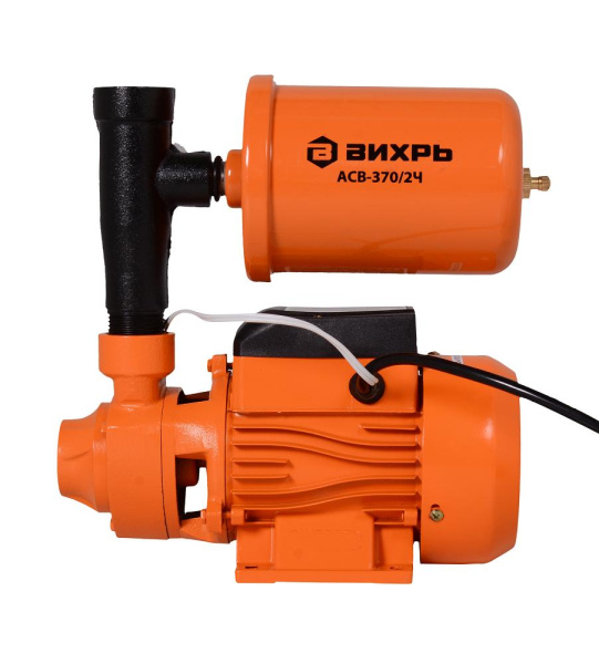 Насосная станция водоснабжения "ВИХРЬ" АСВ-370/2 Ч (370Вт, 45 л/мин, макс. напор 30 метров) (Чугун), 68/1/8