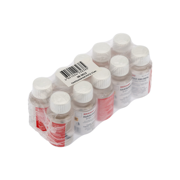 Флюс для пайки ПАЯЛЬНАЯ КИСЛОТА 25мл (с кисточкой) REXANT