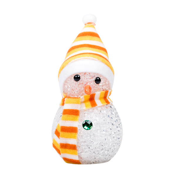 Фигура светодиодная "Снеговик" 10см, RGB