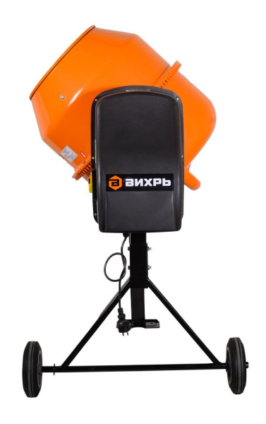 Бетономешалка "ВИХРЬ" БМ-120, модель с чугунным венцом, 74/1/12