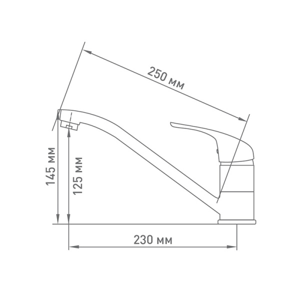 Смеситель для кухни Mix&Fix ZETTA 1005 одноручный, Чехия, тов-114492