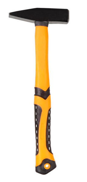 Молоток "ВИХРЬ" 400гр. Квадратный боёк, фиберглассовая двухкомпонентная ручка 73/6/8/5