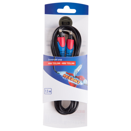 Шнур оптический Toslink 1.5М REXANT (интерфейс S/PDIF)