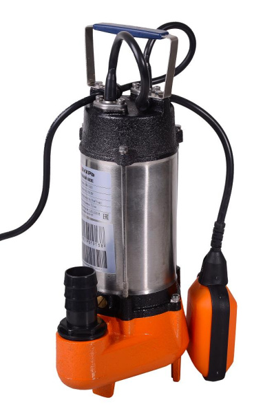 Фекальный насос ФН-250 Вихрь (9 м3/час, 1,25 дюйм, 250Вт, подъём 7,5 метров, диаметр частиц 27 мм), 68/5/1