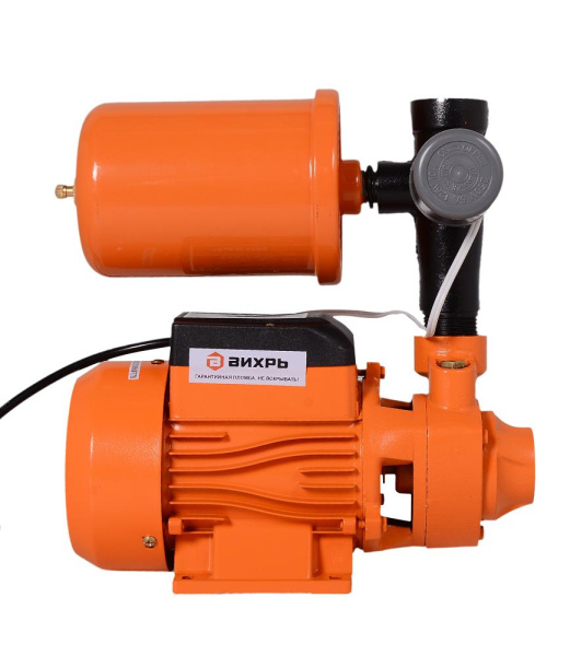 Насосная станция водоснабжения "ВИХРЬ" АСВ-370/2 Ч (370Вт, 45 л/мин, макс. напор 30 метров) (Чугун), 68/1/8