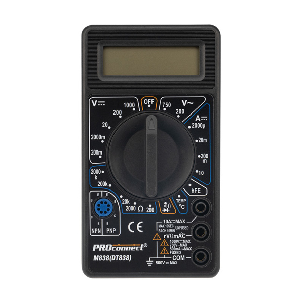 Портативный мультиметр M838(DT838) Proconnect