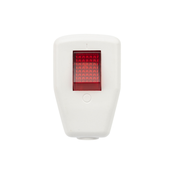 Вилка угловая с/з с кнопкой белая 16 А REXANT