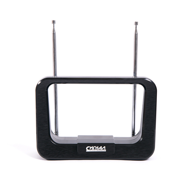Антенна комнатная DVB-T2/ ДМВ+МВ активная СИГНАЛ SAI-119, усы 1м, кабель 3м, 28dB (18889)