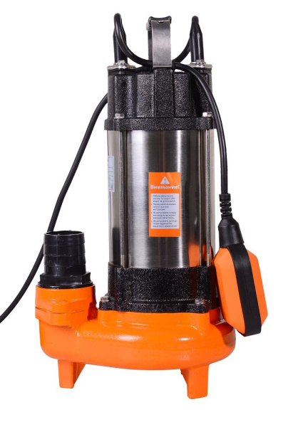 Фекальный насос ФН-450 Вихрь (16 м3/час, 2 дюйма, 450Вт, подъём 12 метров, диаметр частиц 42 мм), 68/5/2