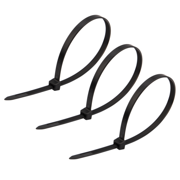 Хомут nylon широкий 7.6 х 300 мм 100 шт черный  REXANT