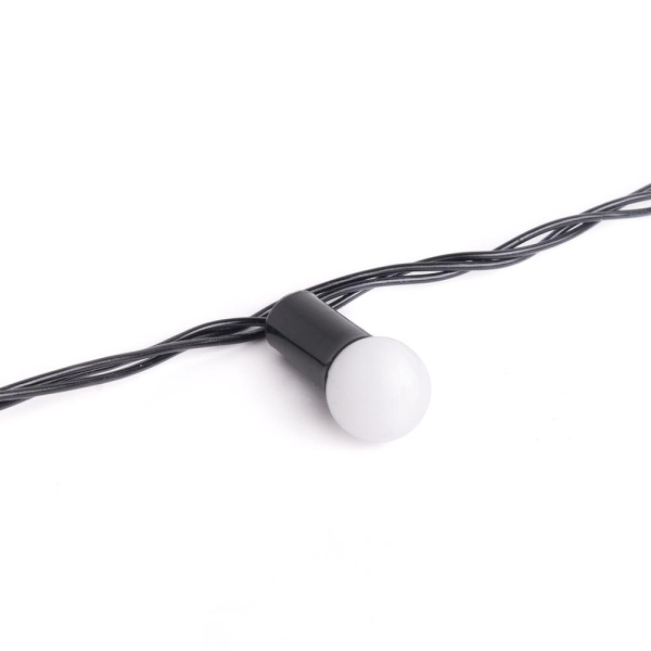 Гирлянда светодиодная "Шарики" BL-550M, 40 LED, 5м, мультицвет,черный шнур (18158)