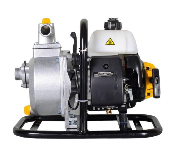 Мотопомпа "HUTER" MP-25 (130л/мин, 1,5л.с.) ЧИСТАЯ ВОДА, высота напора 25 метров, 7.3кг.