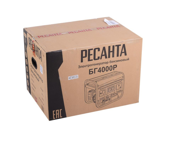 Электрогенератор БГ 4000 Р Ресанта, 3300Вт, 64/1/44