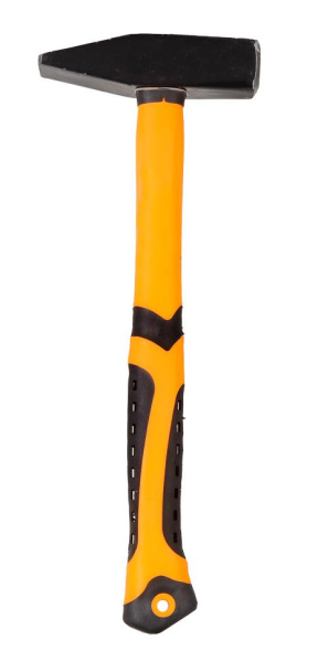 Молоток "ВИХРЬ" 600гр. Квадратный боёк, фиберглассовая двухкомпонентная ручка 73/6/8/6