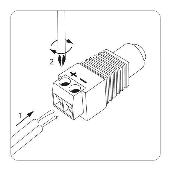 РАЗЪЁМ  питания гнездо  2.1х5.5  с клеммной колодкой  REXANT