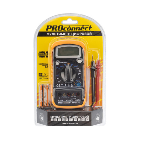 Универсальный мультиметр MAS838L(DT858L) Proconnect