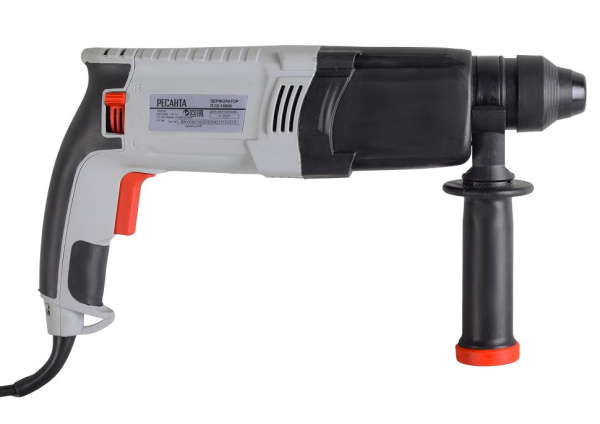 Перфоратор "РЕСАНТА" П-32-1000К, 1000Вт, SDS-Plus, бетон 32мм, 1100об/мин, 4900 уд/мин, 5.2Дж, 3кг, в кейсе, 75/3/3