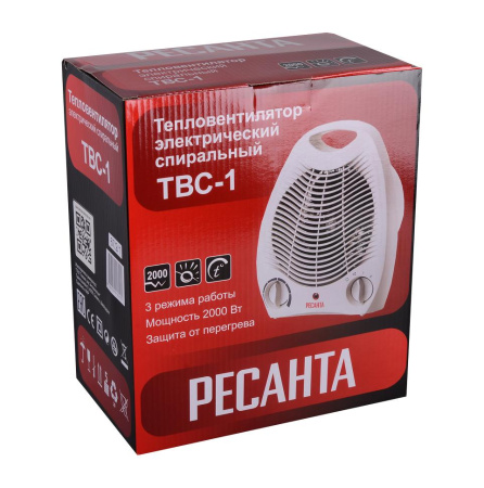 Тепловентилятор ТВС-1 Ресанта (2 кВт), 67/2/1