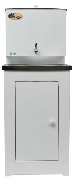 Умывальник дачный ЛЮКС, без подогрева, нержавеющая мойка, цвет белый, шт, 74/4/5