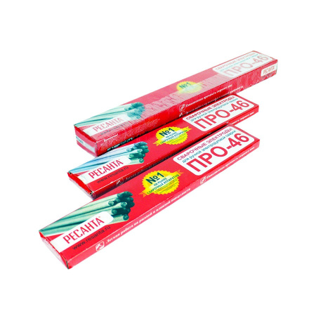 Сварочный электрод РЕСАНТА ПРО-46, Ф3,0 Пачка 1кг, (антизалипание), 71/6/36