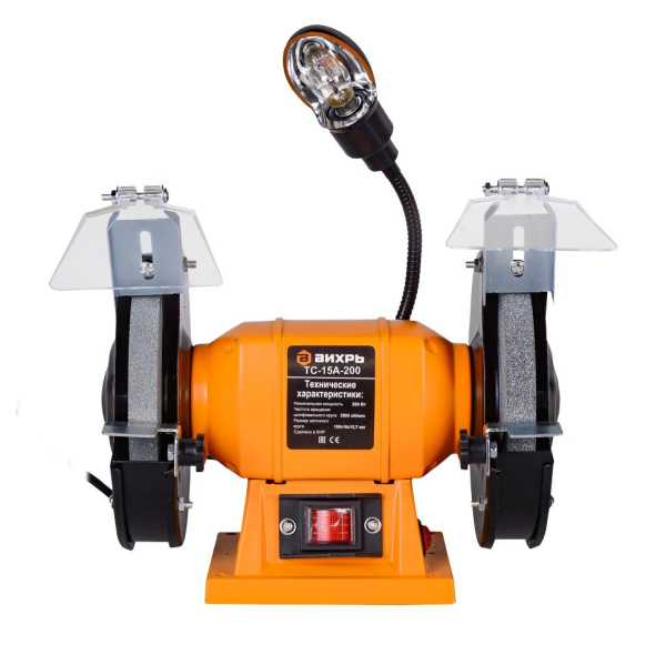 АКЦИЯ! Точильный станок ТС-15А-200 Вихрь, шт, 72/7/5