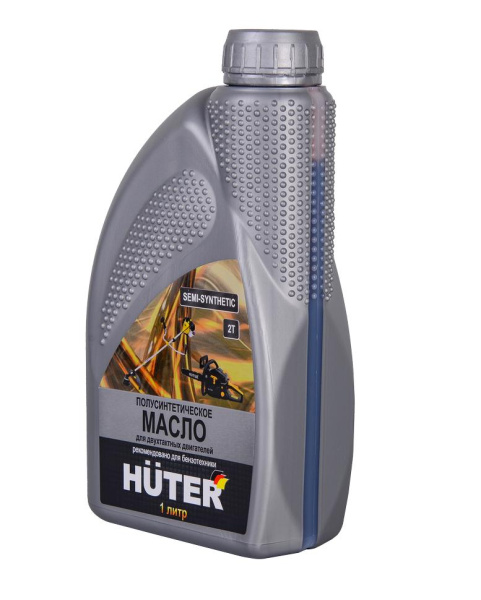 Масло 2Т полусинтетическое для двухтактных двигателей, для техники, 1л  "HUTER", 73/8/3/2
