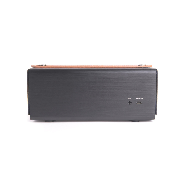 Колонка Атом BS-05, 2*5Вт, 1800мАч, hands free, сопряжение, кож. ручка, 14012