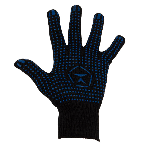 Перчатки Х/Б с покрытием ПВХ (Лидер) черные