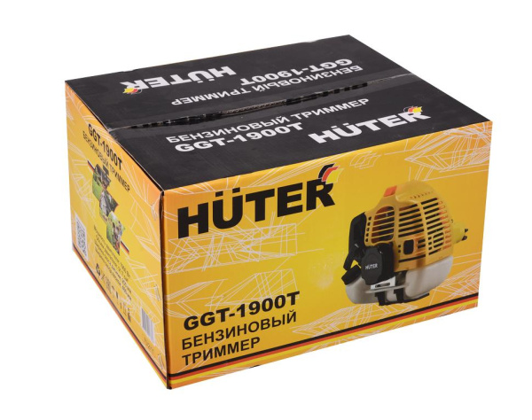 Бензиновый триммер "HUTER" GGT-1900T (2-х тактный, 1900Вт, Леска/нож, бензин АИ-92 + Масло, 6 кг), 70/2/11