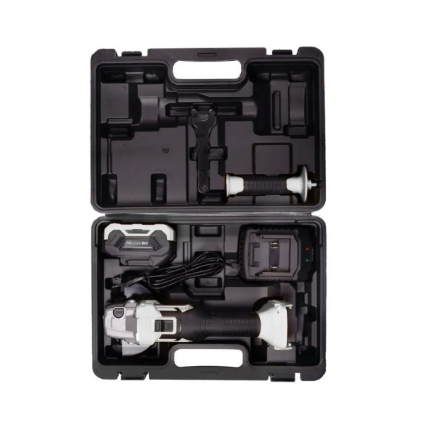 Углошлифовальная машина аккумуляторная АУШМ-125/20Li (в комплекте 1 АКБ и ЗУ) в кейсе Ресанта, 75/12/13