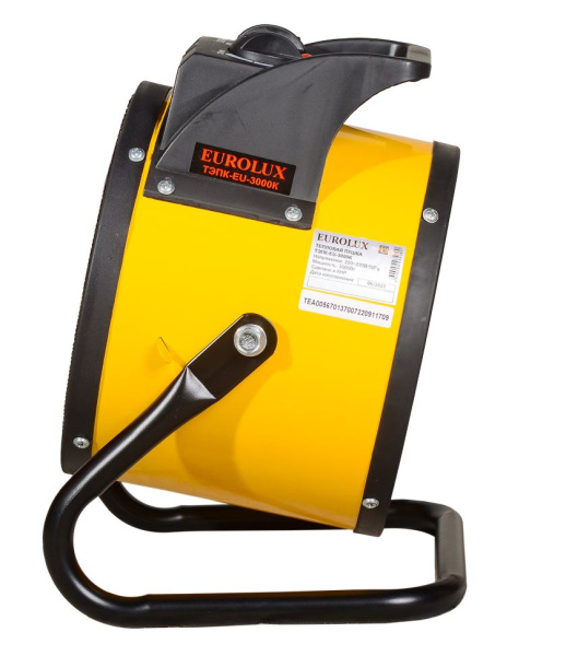 Тепловая электрическая пушка ТЭПК-EU-3000К (керам.нагревательный элемент,круглая) Eurolux, 67/1/37