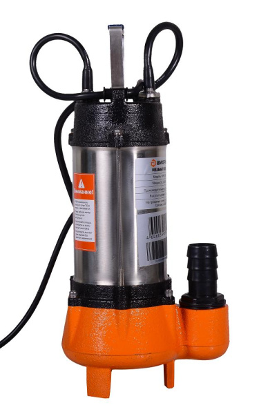 Фекальный насос ФН-250 Вихрь (9 м3/час, 1,25 дюйм, 250Вт, подъём 7,5 метров, диаметр частиц 27 мм), 68/5/1