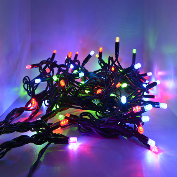 Гирлянда светодиодная уличная рисовая, SE-RICE-10100M, 10M,100LED,мульти(4цв.),IP60,черн шн.1,5м, Funray, 13036