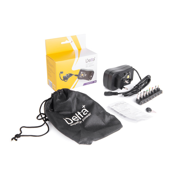 Блок питания 3-12V 1000mA стаб. [ETL-3121000], 10 съем. штекеров, Delta+/Сигнал, блистер арт.8067