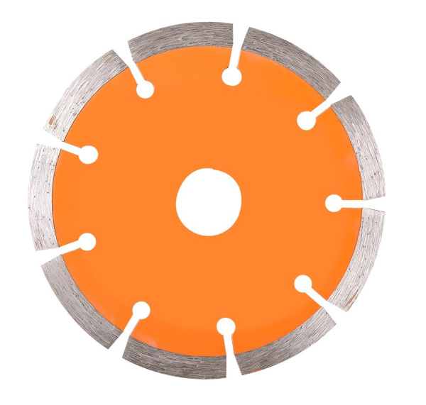 Диск алмазный отрезной сегментный 125х22,2 мм,сухая резка 73/10/3/2 "ВИХРЬ"