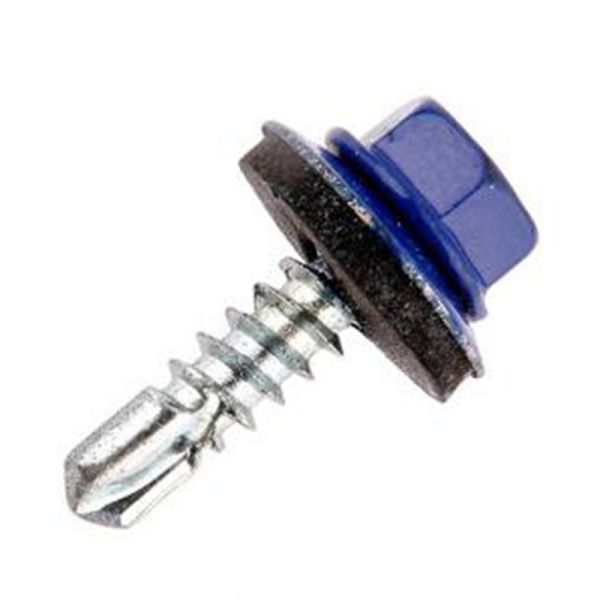 Саморез кровельный RAL-5002 ZP 5,5х19 (200 шт), тов-213521 (тёмно-синий)