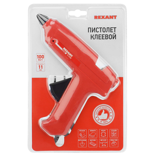 Пистолет клеевой 100Вт  (блистер)  REXANT