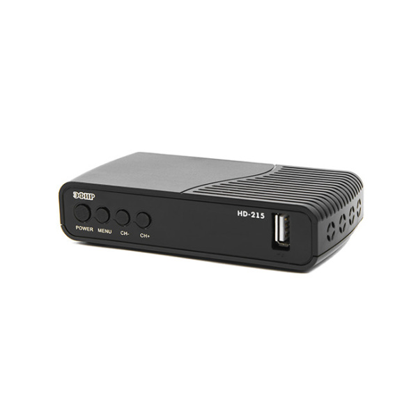 Ресивер эфирный цифровой DVB-T2 HD HD-215, ( приставка ) пластик, дисплей, DOLBY, GX3235S, кабельное ТВ DVB-C, Эфир