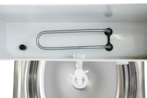 Умывальник дачный КОМФОРТ, с подогревом, нержавеющая мойка, цвет белый, шт, 74/4/6