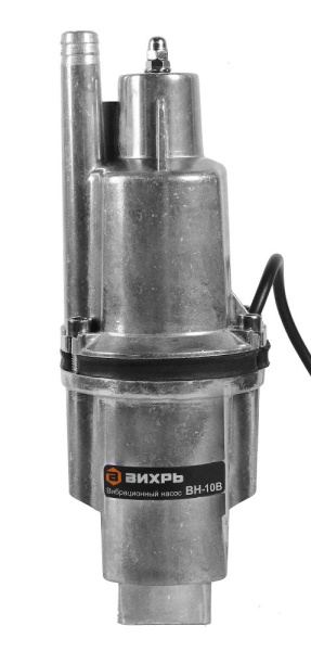 Вибрационный насос "ВИХРЬ" ВН-10В (верхний забор) 280Вт, 18л/мин, высота подъёма 72 м, шнур 10 м., 68/8/1