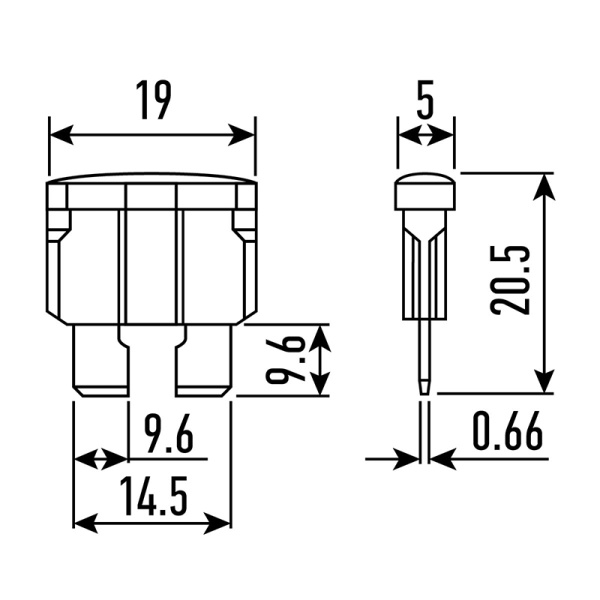 Набор автомобильных предохранителей "стандарт" в блистере REXANT
