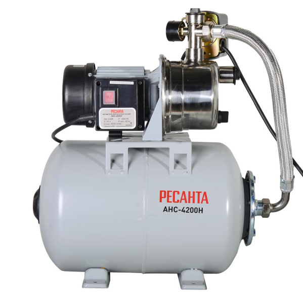 Автономная насосная станция АНС-4200Н, 24 литра, 1200Вт (датчик сухого хода), Ресанта, 77/1/5