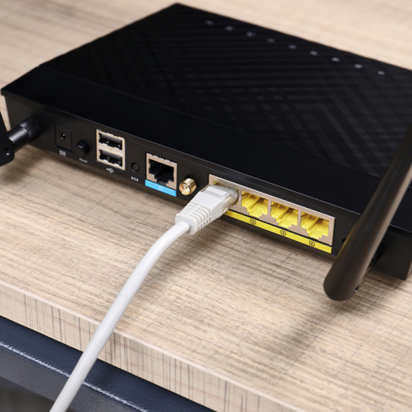 Патч-корд UTP 5e кат. литой 25М СЕРЫЙ REXANT