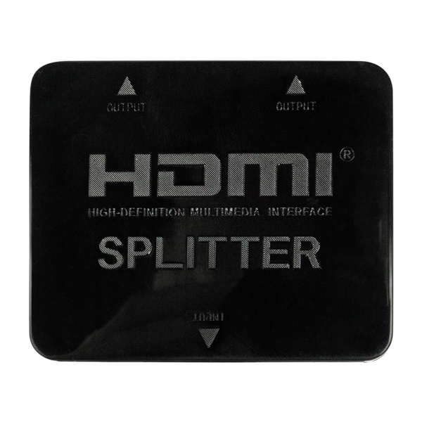 Делитель HDMI 1x2 пластиковый корпус  REXANT (вход HDMI - выход 2 HDMI) на два телевизора