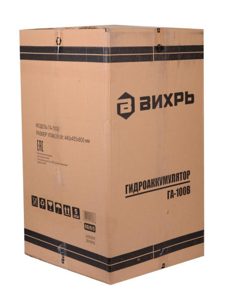 Гидроаккумулятор ГА-100В Вихрь, шт, 68/6/5