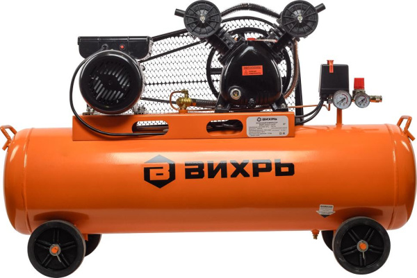 Компрессор КМП-400/100P Вихрь, ременный, 74/3/7