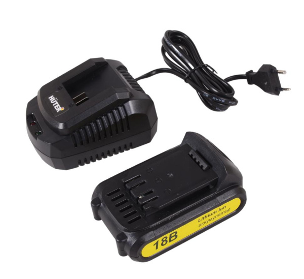 Аккумуляторный триммер GET-18-2Li Huter, 12 вольт, диаметр лески 1.2, зарядка 1 час,  70/1/9