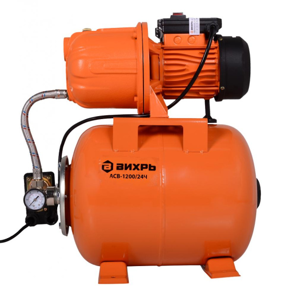 Насосная станция водоснабжения "ВИХРЬ" АСВ-1200/24Ч (Чугун), 68/1/9