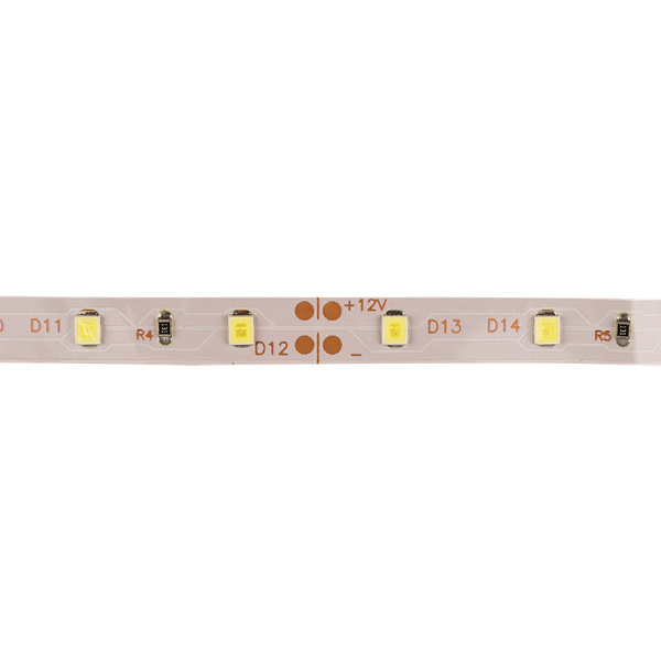 LED лента открытая, IP23, SMD 3528, 60 диодов/метр, 12V, 4.8w/m (белая)