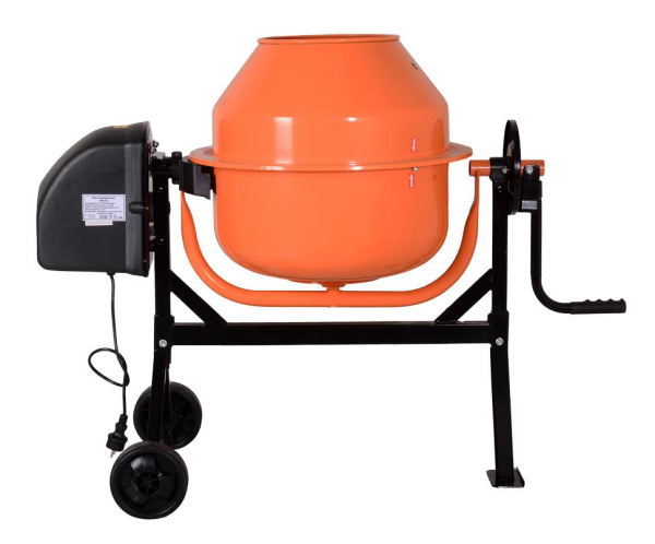Бетономешалка БМ-63 Вихрь, модель с чугунным венцом, 74/1/1